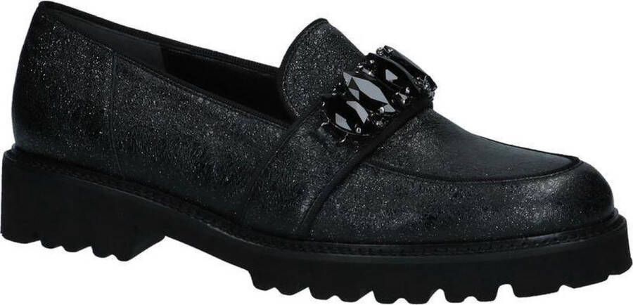 Gabor Geklede Mocassins Best Fitting Zwart Dames