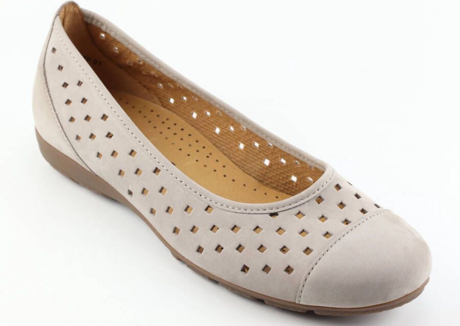 Gabor Comfortabele ballerina`s Beige Dames