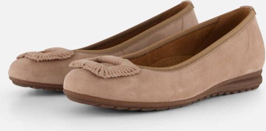 Gabor Instappers beige Suede Dames