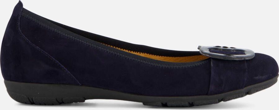 Gabor Instappers blauw Suede