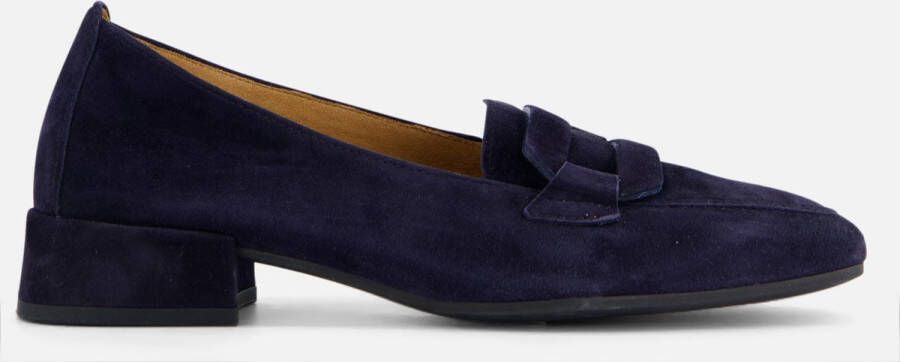 Gabor Instappers blauw Suede Dames