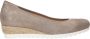 Gabor Iridescent suede wedge ballerinas Gray Dames - Thumbnail 1
