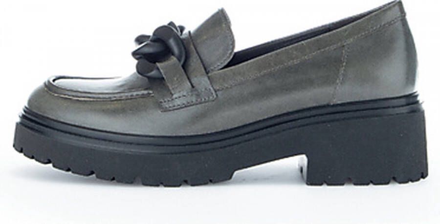 Gabor Instappers Groen Leer 132309 Dames