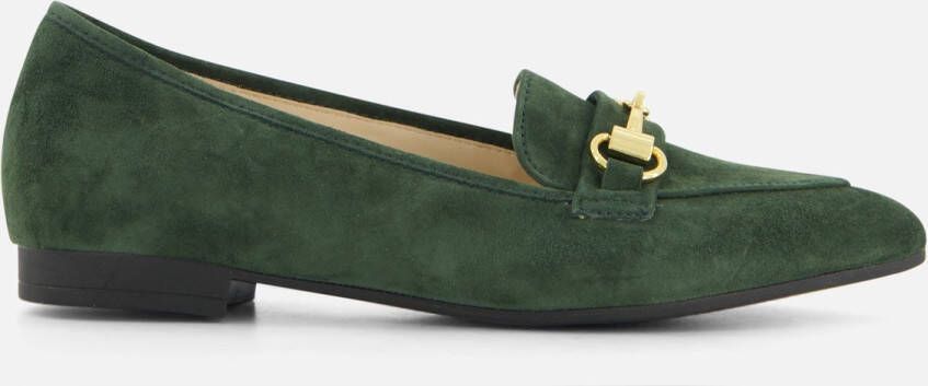 Gabor Instappers groen Suede Dames