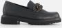 Gabor Stijlvolle zwarte leren loafers met uitneembaar voetbed Black Dames - Thumbnail 2