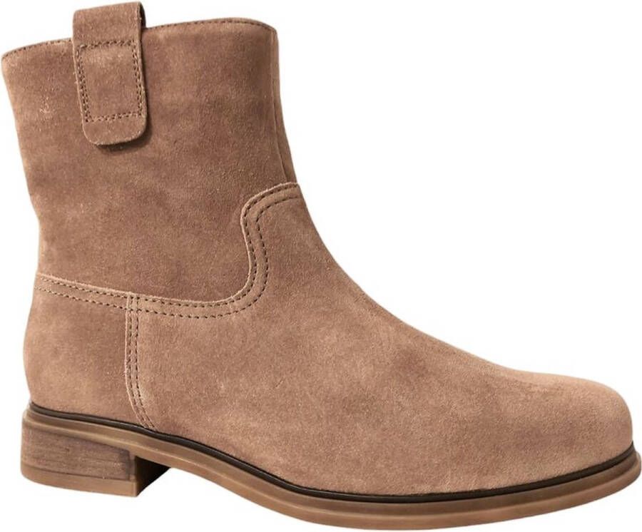 Gabor Cognac suède leren enkellaarzen Brown Dames