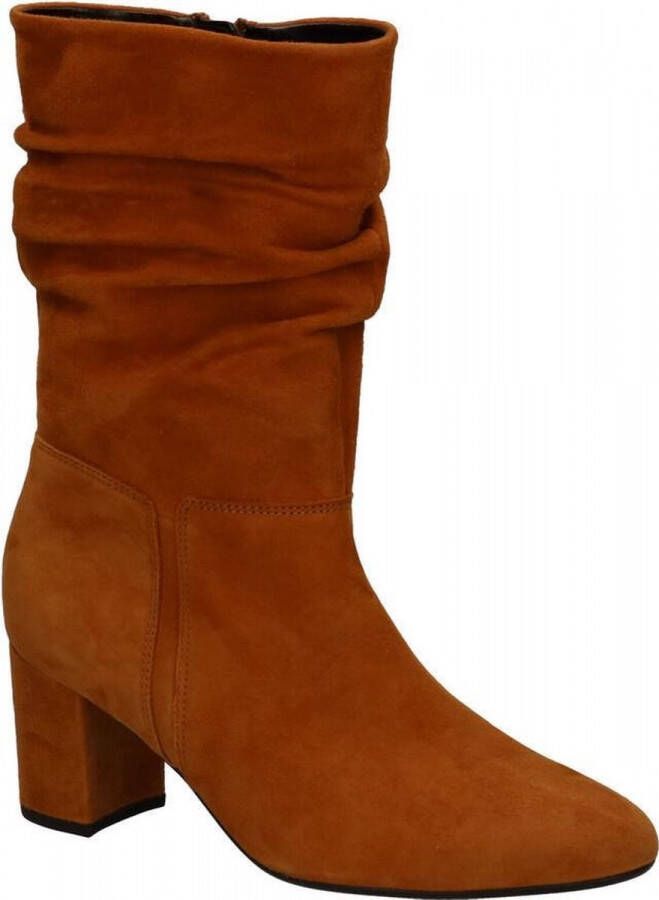 Gabor Gele Fluwelen Laarzen 60mm Hak Yellow Dames