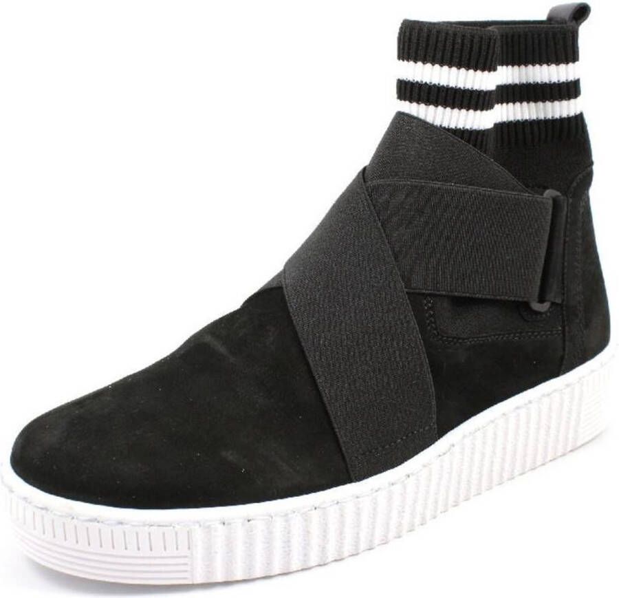 Gabor Best Fitting Zwarte Slip-on Sneakers Dames