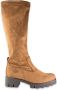 Gabor Velours Cognac Sportlaars met Rits Brown Dames - Thumbnail 1