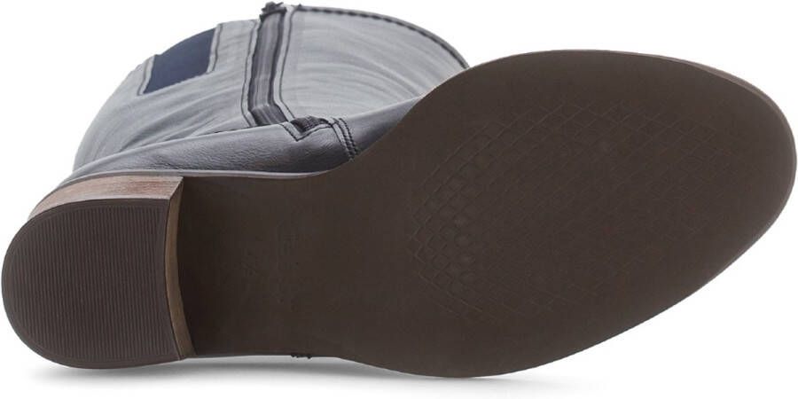 Gabor lange laars met hak wijdte M 71.889.26 blauw