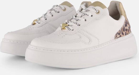 Gabor Leopard Sneakers wit Leer Dames