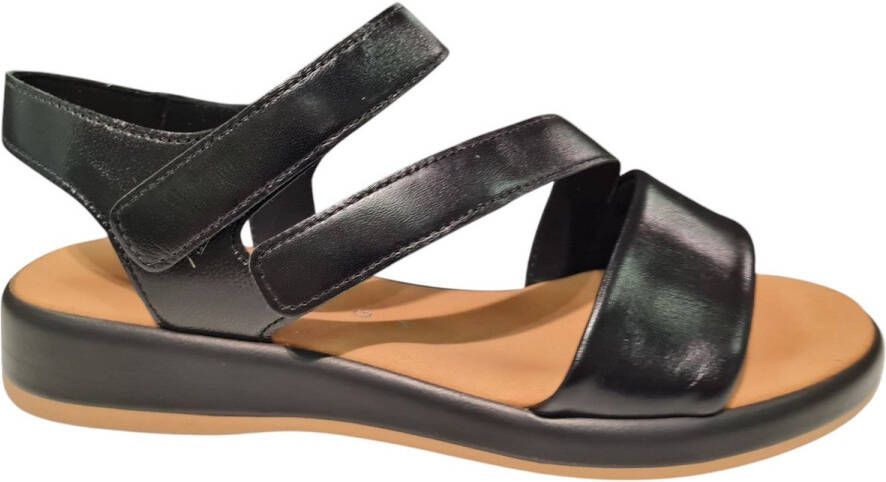 Gabor Leren Dames Sandalen Zwart