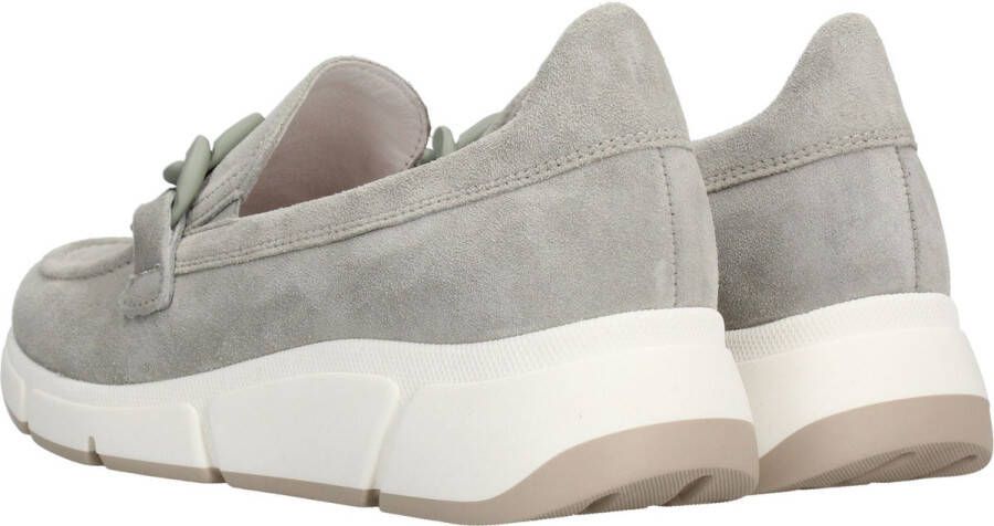 Gabor Grijze Suède Loafer met Optifit Inlegzolen Gray Dames