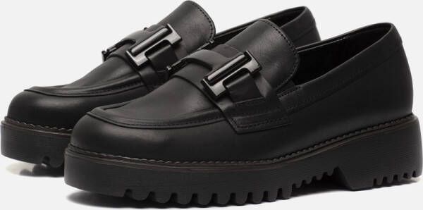 Gabor Loafers zwart Leer Dames