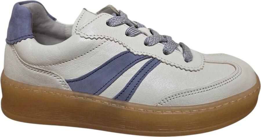 Gabor 86.475.21 Sneakers Wit leer Dames Wit Blauw - Foto 6