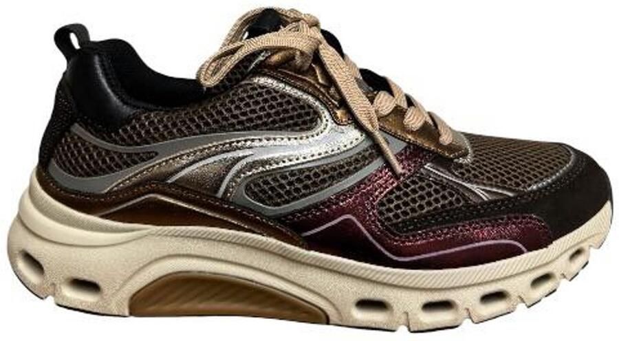 Gabor Rollingsoft Sneakers rood Metallic Suède - Foto 4