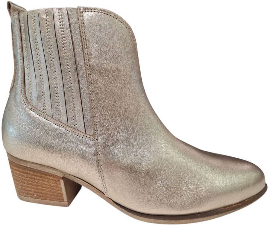 Gabor Metallic Dames Enkellaarzen Goud