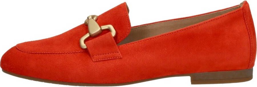 GABOR Loafers Dames 45.211 Maat: 35 5 Materiaal: Suède Kleur: Oranje