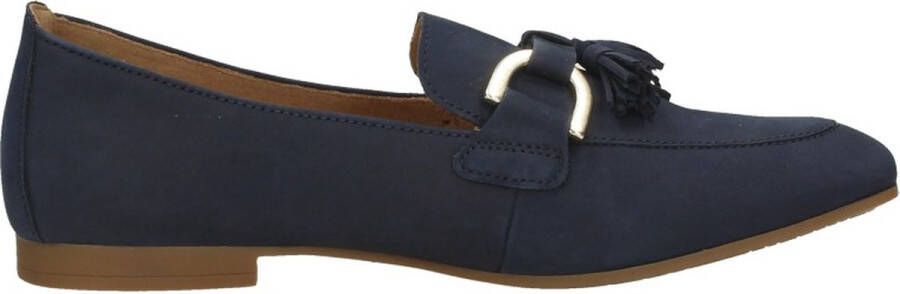 Gabor Instappers blauw Nubuck Dames