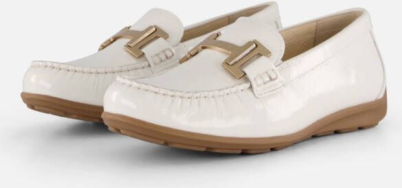 Gabor Moccasin Instappers wit Leer Dames