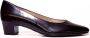 Gabor Zwarte Leren Klassieke Pumps Black Dames - Thumbnail 1