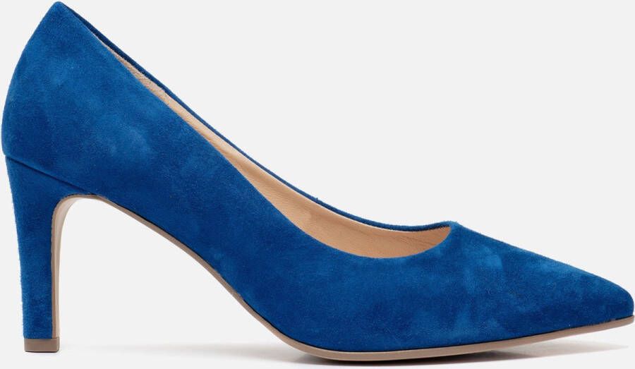 Gabor Elegante Blauwe Suède Pumps Blue Dames