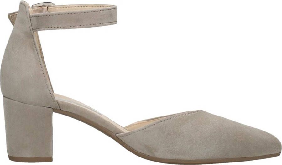 Gabor Taupe Suède Hoge Hak Enkellaarzen Beige Dames