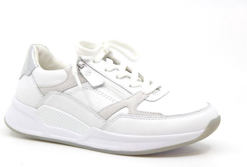 GABOR Lage Sneakers Dames 958 Maat: 39 Materiaal: Leer Kleur: Wit