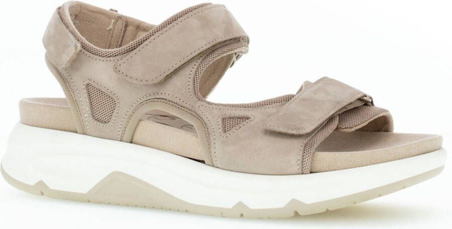 Gabor Rollingsoft Sandaal 26.889.43 Taupe Nubuck