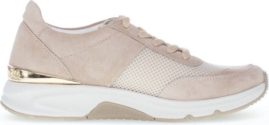 Gabor Textiel sable sneakers met wiebelende zool Beige Dames - Foto 2