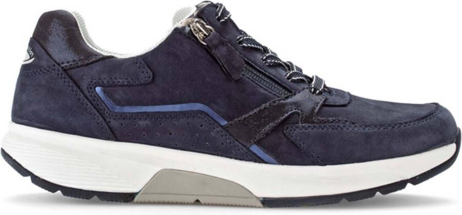 Gabor 46.878.36 Blauwe Rolling Soft sneaker wijdte G