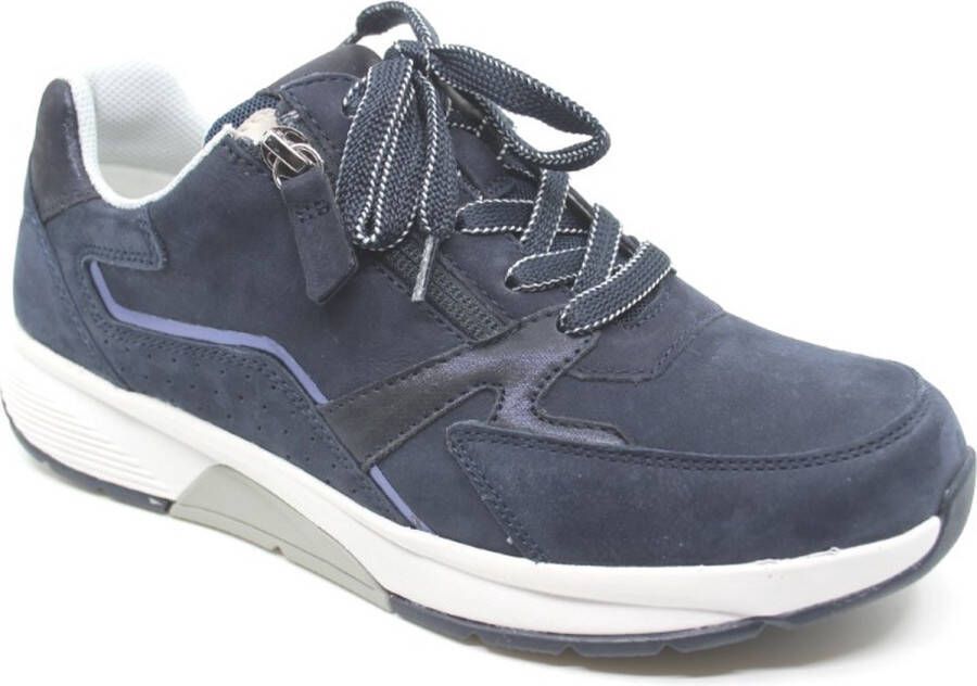 Gabor 46.878.36 Blauwe Rolling Soft sneaker wijdte G