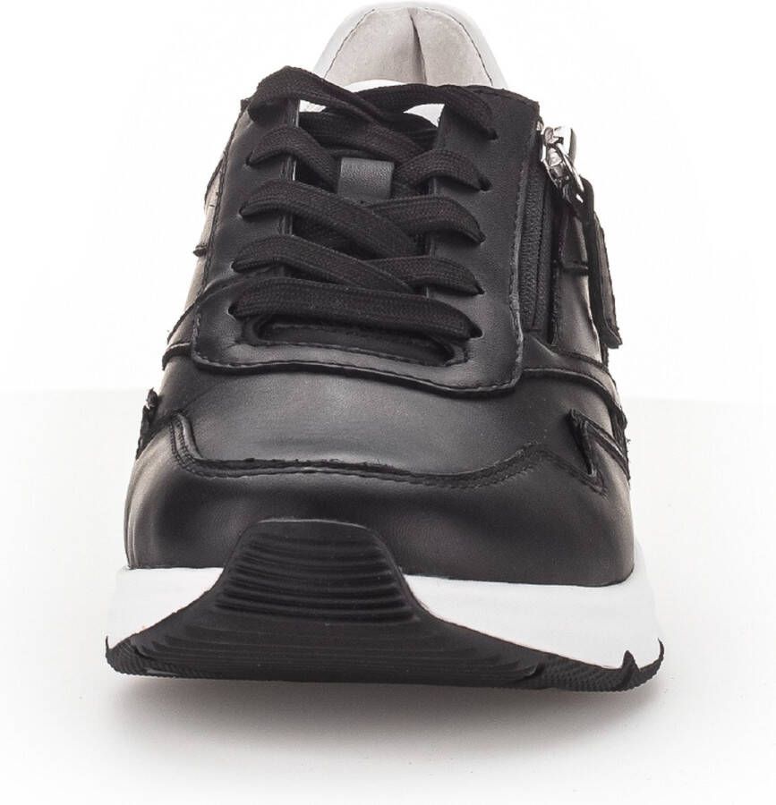 Gabor Rollingsoft Sneakers met sleehak vrijetijdsschoen lage schoen veterschoen met schachtversteviging