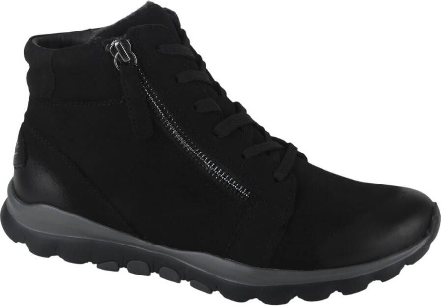 Gabor Rollingsoft Hoge veterschoenen met geprofileerde rubberzool