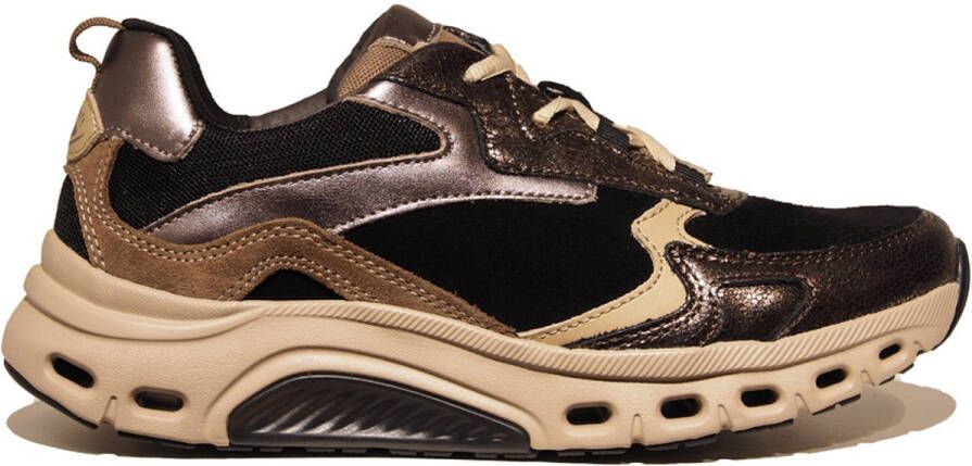 Gabor Rollingsoft Sneaker 76.986.23 Zwart Brons Combi