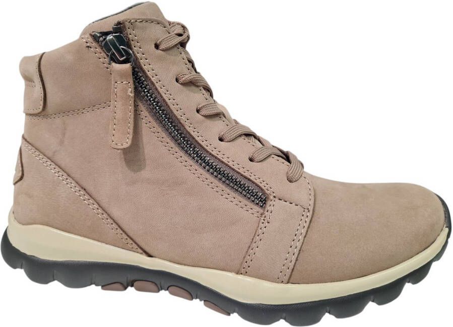 Gabor Rollingsoft Beige Dames Veterschoenen Beige
