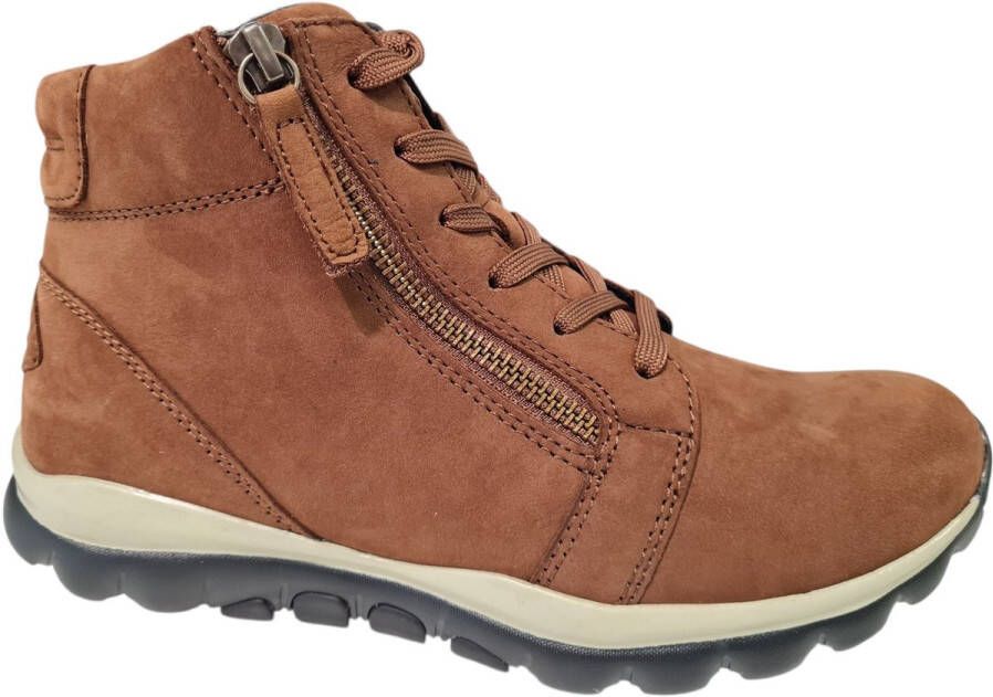 Gabor Rollingsoft Bruine Dames Veterschoenen Bruin