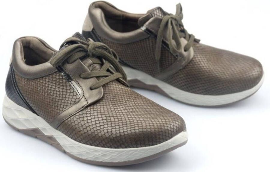 Gabor Rollingsoft Dames Lage sneakers taupe