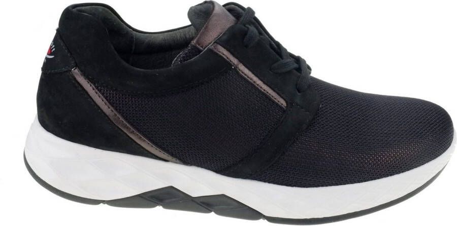 Gabor Rollingsoft Sensitive Zwart Brons Nubuck Mesh Black Dames