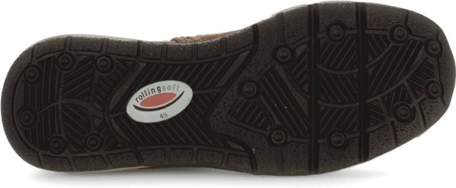 Gabor Rollingsoft Chelsea-boots Plateau high top-sneaker veterschoen met grip-profiel