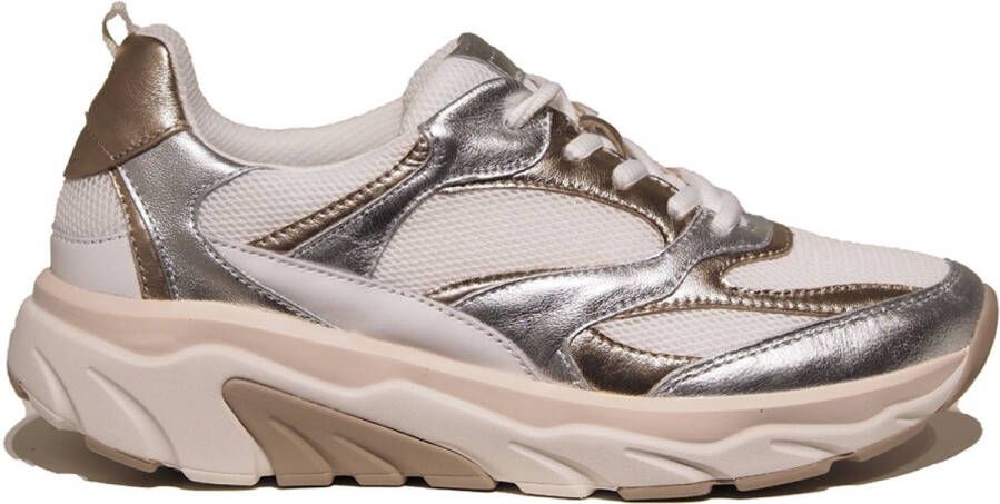 Gabor Rollingsoft Sneakers met sleehak vrijetijdsschoen lage schoen veterschoen met rollingsoft-loopzool