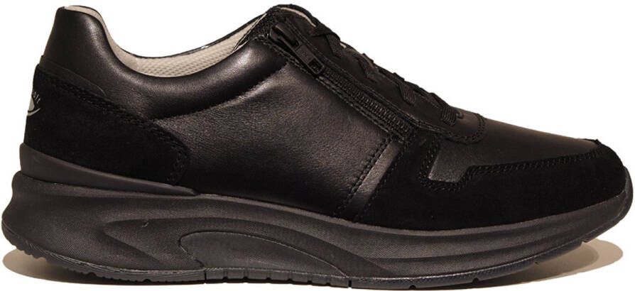 Gabor Rollingsoft Sneakers comfortschoen veterschoen halfhoge schoen in materiaalmix g-wijdte