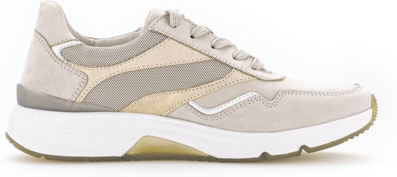 Gabor Rollingsoft GABOR DAMES SNEAKERS GRIJS 66.896.31 NUB MESH KOMBI PUDER KOMBI ROLLING SOFT