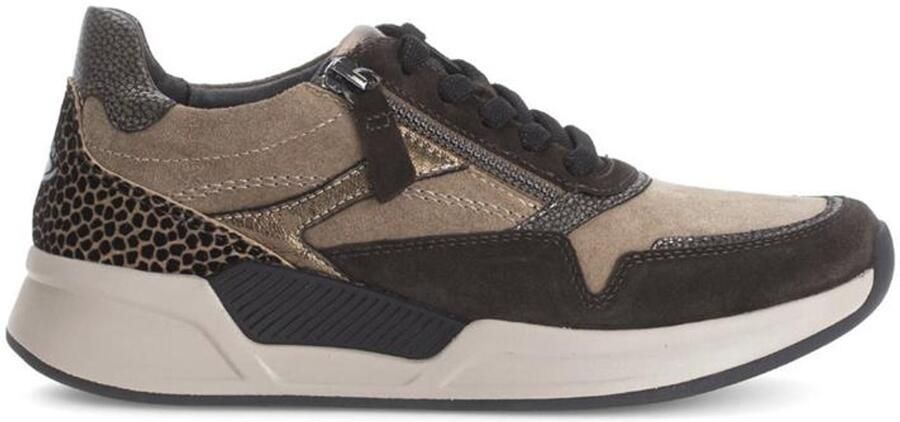 Gabor Rollingsoft Sneakers met sleehak veterschoenen lage schoen vrijetijdsschoen met zijrits - Foto 2