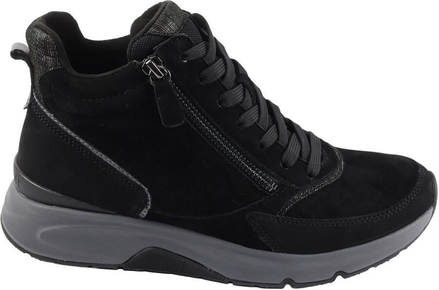 Gabor Rollingsoft Gabor-Rollingsoft 0803 Veterboots Vrouwen zwart nubuck suede