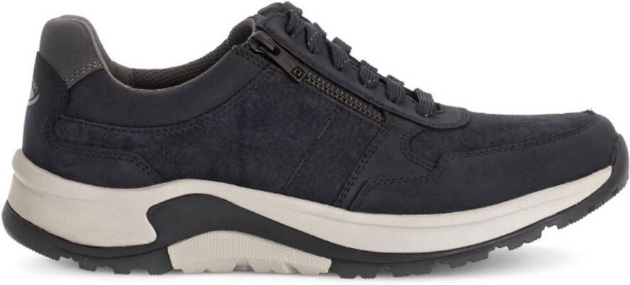 Gabor Rollingsoft Sneakers met sleehak comfort schoen veterschoen lage schoen in breedte g 1 2 (= breed)