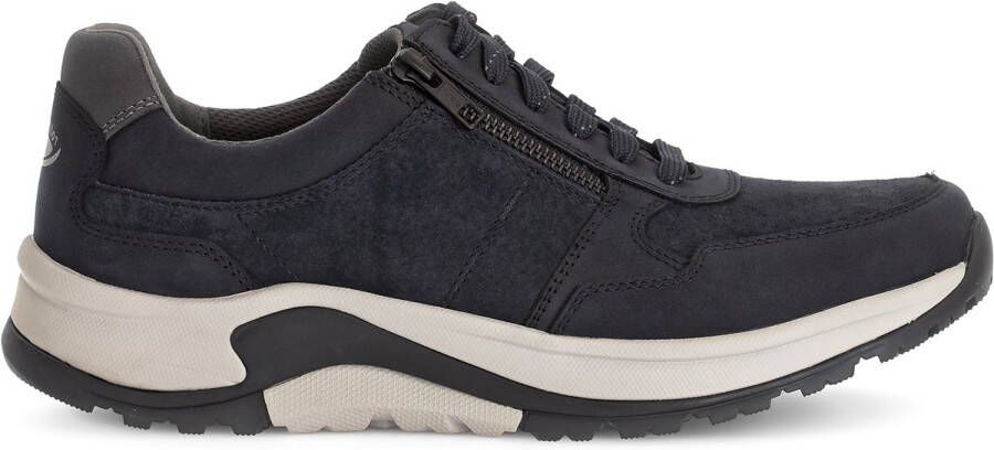Gabor Rollingsoft Sneakers met sleehak comfort schoen veterschoen lage schoen in breedte g 1 2 (= breed)