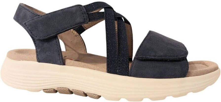 Gabor Rollingsoft Sandalen blauw Synthetisch Dames