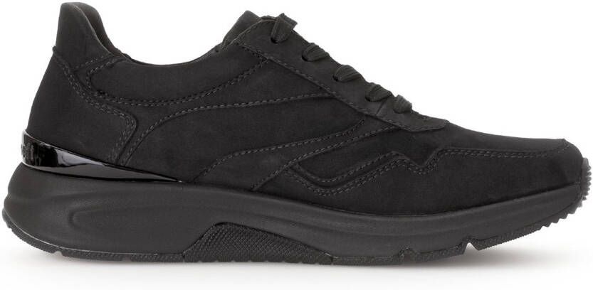 Gabor rollingsoft sensitive 06.896.47 dames rollende wandelsneaker zwart