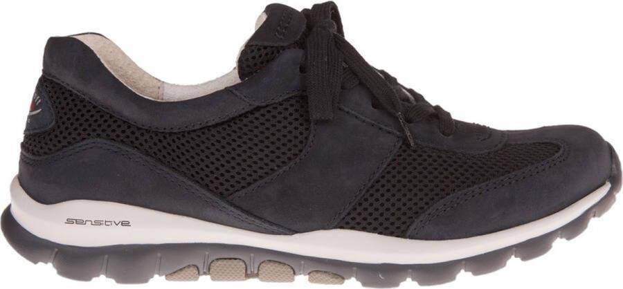 Gabor rollingsoft sensitive 06.966.46 dames rollende wandelsneaker blauw